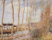 Alfred Sisley The Canal du Loing at Moret china oil painting reproduction